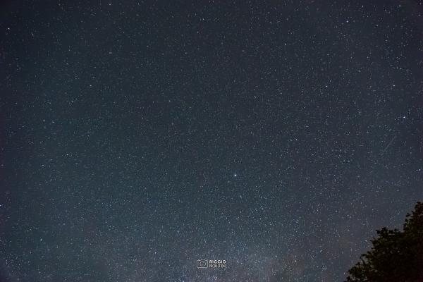 Cielo stellato sopra Casaletto Spartano (SA)