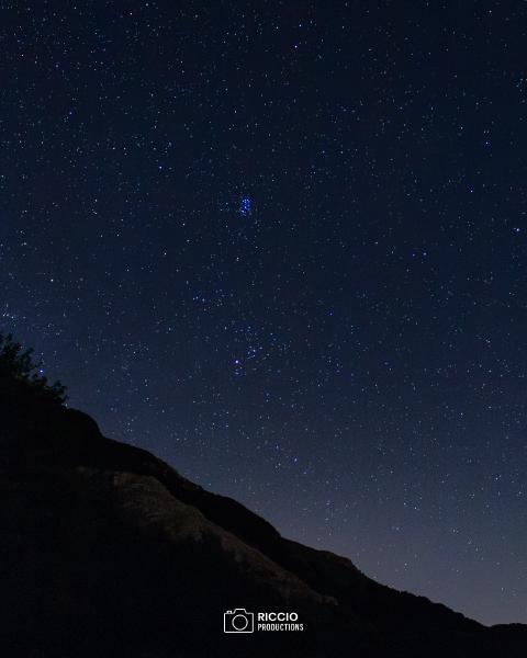 Cielo stellato in località Perali - Tortorella (SA)