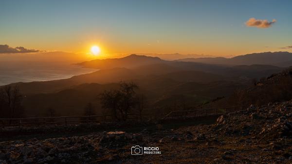 Golfo di Policastro visto dal valico della colla - Tortorella (SA)